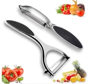 2 Ps Vegetable & Fruit Peeler Set- Stainless Steel Potato Peeler Non-Slip Handle