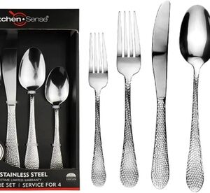 40-Piece Silverware Set for 8 (3 Styles) Silver Style #3