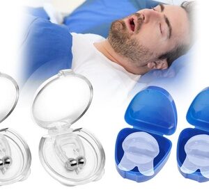 Anti Snoring Devices 2Pcs Anti Snoring Tongue & 2Pcs Nose Clip Snoring Solution Milky - 2 Pcs (Only Tongue Device)