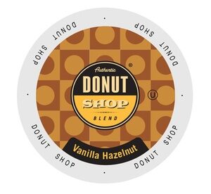 Authentic Donut Shop Decaf Blend Vanilla Hazelnut Coffee Single Serve Cups 48 Count Vanilla Hazlenut