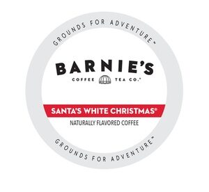 Barnie s Santa s White Christmas Coffee Single Serve Cups 48 or 96 Count 48 Count White Xmas