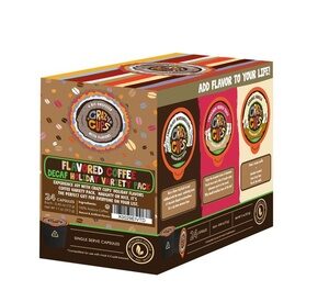 Crazy Cups Decaf Holiday Variety Pack Hot or Iced Coffee K Cups 24 or 72 Count 24