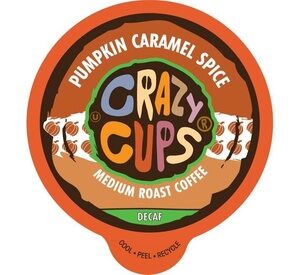 Crazy Cups Decaf Pumpkin Caramel Spice Hot or Iced Coffee K Cups 22 or 80 Count 22