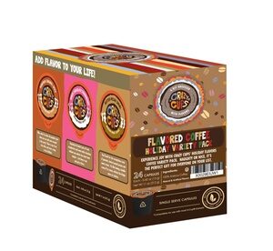 Crazy Cups Holiday Variety Pack Hot or Iced Coffee K Cups 24 or 72 Count 24