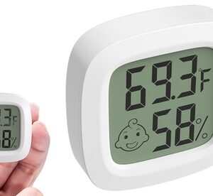 Indoor Thermometer Hygrometer Humidity Meter Temperature with LCD Display Single