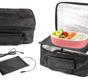 ItBelongs2U Portable Electric Lunch Box Black