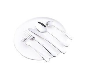 JML 20pcs Portable Stainless Steel Cutlery Knife Spoon Fork Silverware Set Silver Full Set