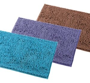 Absorbent Soft Bath Mat Rugs Carpet Shaggy No Slip Bathroom Shower Home Floor Blue Other