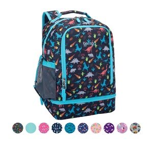 Bentgo Kids Prints 2-in-1 Backpack & Insulated Lunch Bag Peach/Aqua - Tropical