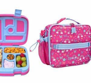 Bentgo Kids Prints Lunch Box & Lunch Bag Rainbows