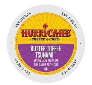 Hurricane Butter Toffee Tsunami Coffee Single Serve Cups 48 or 96 Count 96 Count Butter Toffee