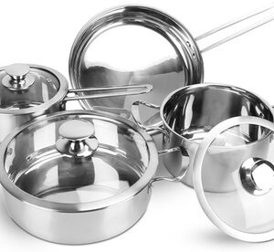 NewHome Stainless Steel Cookware 7-Piece Set