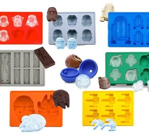 Star Wars Ice Tray or Chocolate Jello Molds (1- 2- 6- or 8-Pack) BB-8 + Yoda