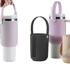 40oz Silicone Boot for Stanley Tumbler Dust-Proof Water Bottle Black