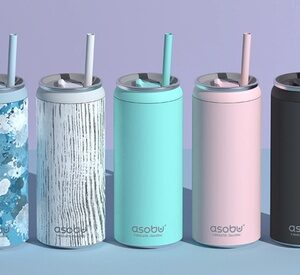 Asobu 16oz Multi Can Cooler Insulated Stainless Steel with Lid White