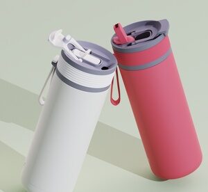 Asobu Aspen Travel Bottle 20oz Slate Gray