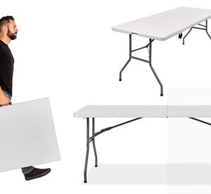 Portable Heavy Duty Plastic Folding Table (4-8ft) 4ft